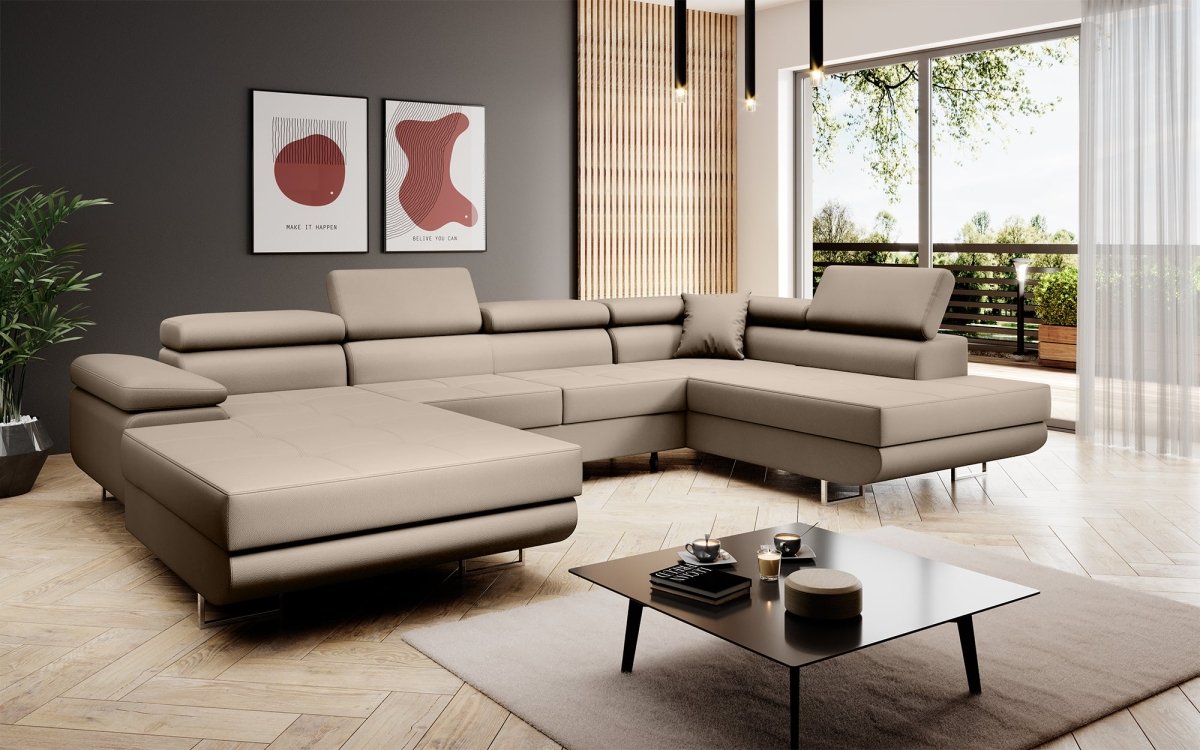 Designer Sofa Lago mit Schlaf - und Klappfunktion - Luxusbetten24