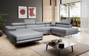 Designer Sofa Matera mit Schlaf - und Klappfunktion (Stoff) - Luxusbetten24