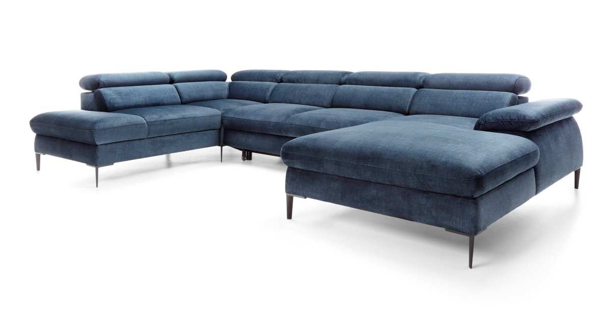 Designer Sofa Miriam mit Schlaf- und Klappfunktion - Luxusbetten24