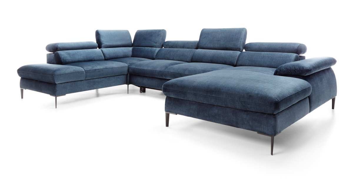 Designer Sofa Miriam mit Schlaf- und Klappfunktion - Luxusbetten24