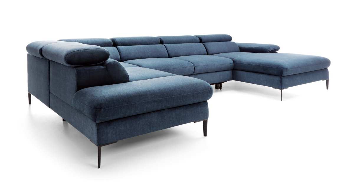 Designer Sofa Miriam mit Schlaf- und Klappfunktion - Luxusbetten24