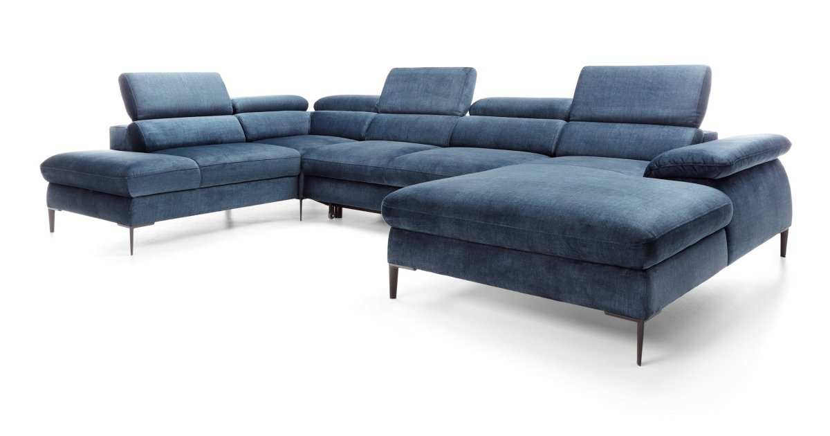 Designer Sofa Miriam mit Schlaf- und Klappfunktion - Luxusbetten24