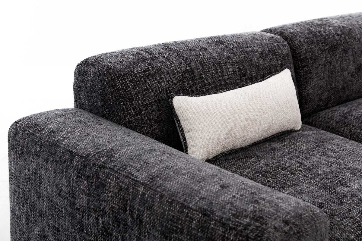 Designer Sofa Napoli inkl. Beistellhocker - Luxusbetten24