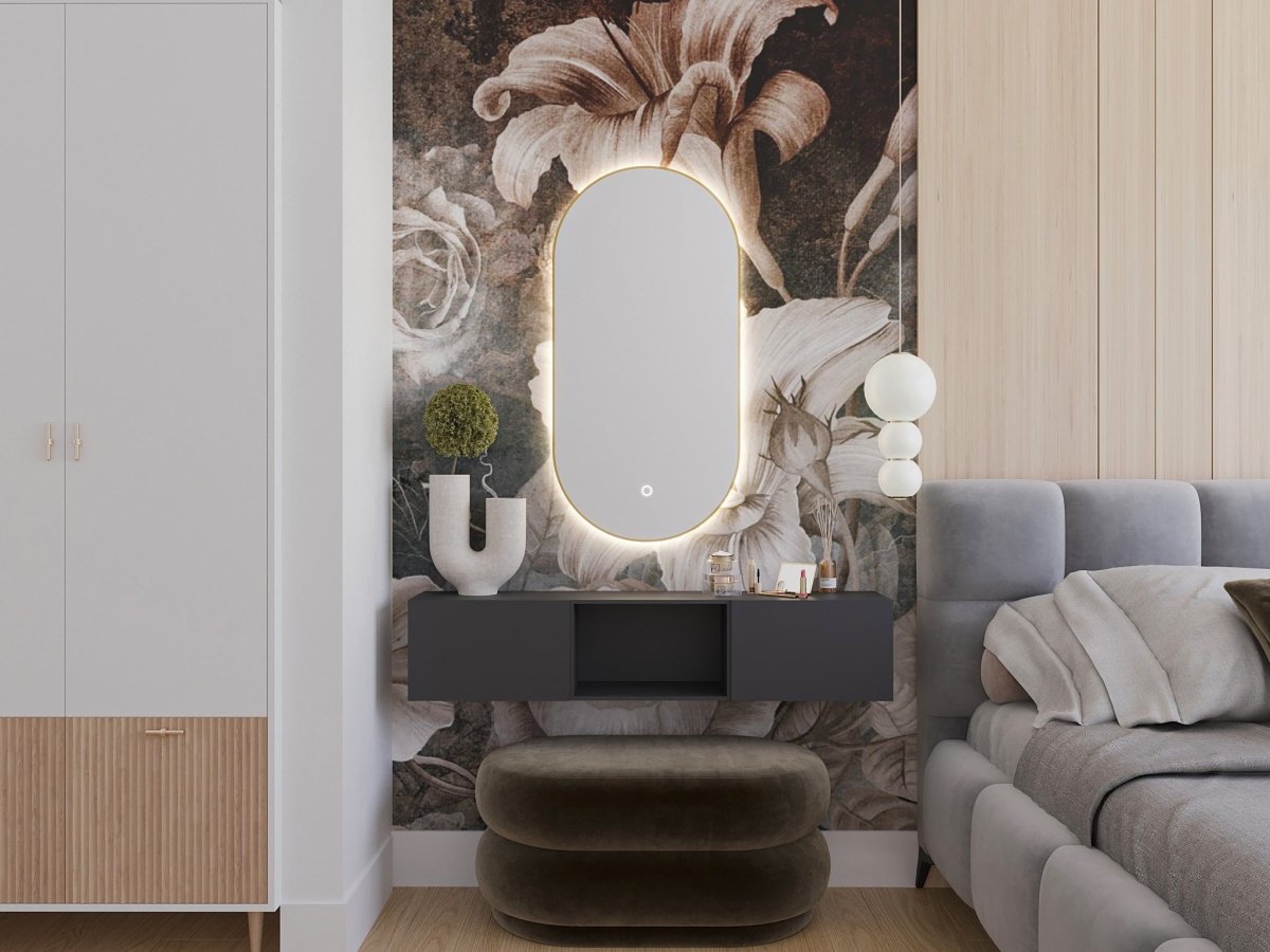 Spiegel Mina mit LED Beleuchtung - Luxusbetten24