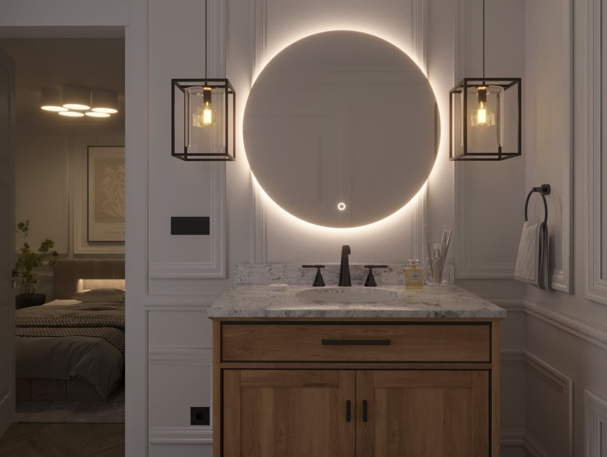Spiegel Orlando mit LED Beleuchtung - Luxusbetten24