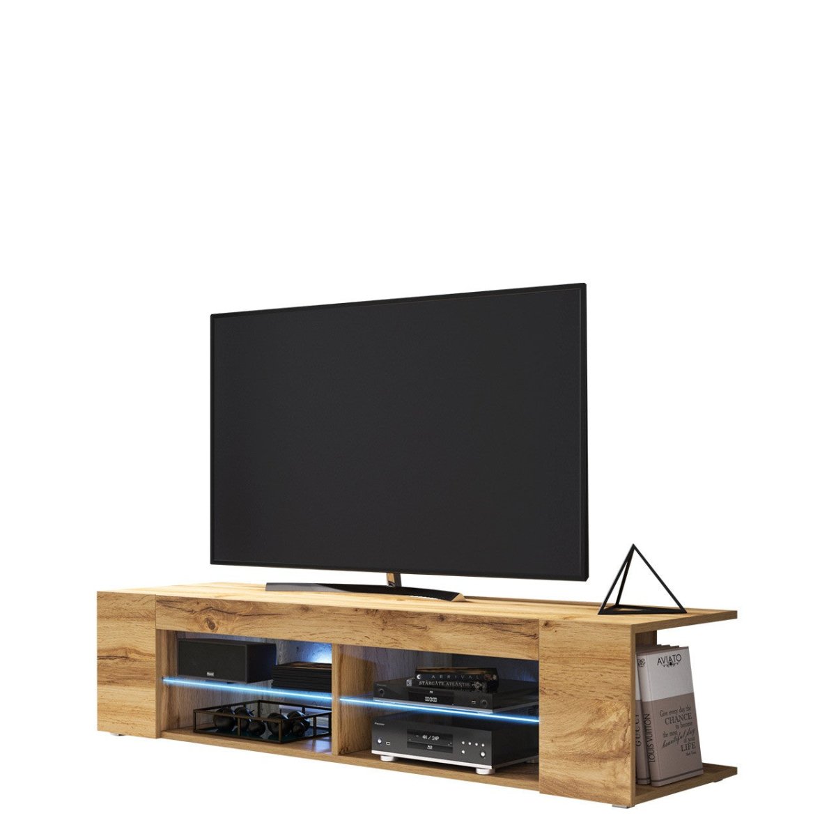 TV-Lowboard Legno mit LED und Eichenoptik - Luxusbetten24